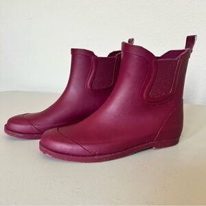 Cat & Jack Purple Ankle Rain Boots Size 3